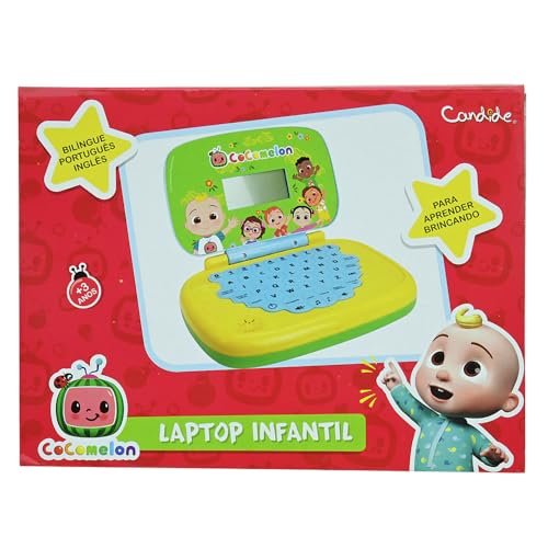 Candide Laptop Infantil Cocomelon Brinquedo Educativo Bilingue 4