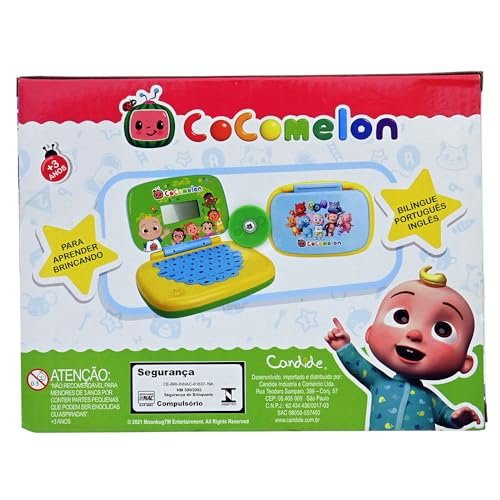 Candide Laptop Infantil Cocomelon Brinquedo Educativo Bilingue 6