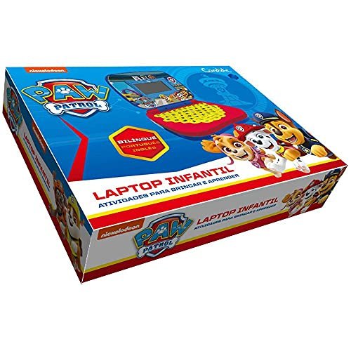 Candide Laptop Infantil Patrulha Canina Brinquedo Educativo Bilingue 4