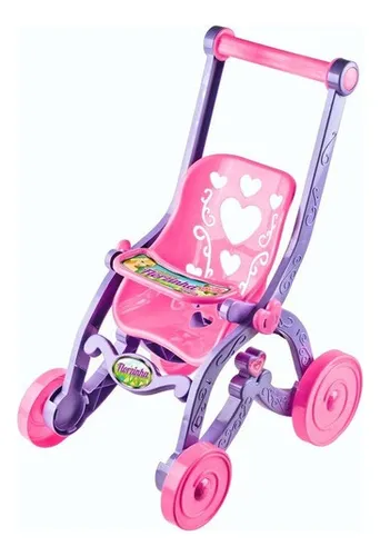 Carrinho Boneca Baby Car Princesas Florzinha Brinquemix 1