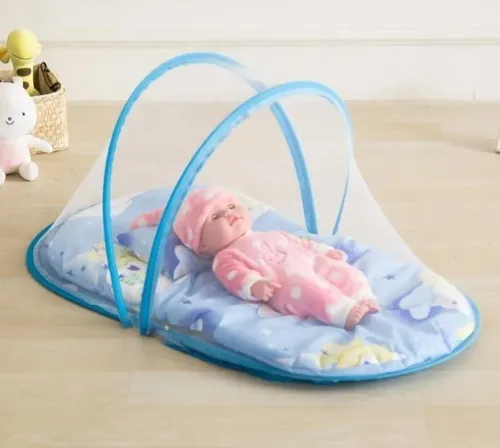Colchonete Dobravel Berco Portatil Com Mosquiteiro Grande My Baby 3