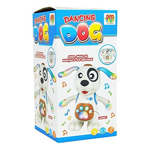 DM Toys Brinquedo Interativo Musical Mexe Danca Luz E Som Dancing Cachorro 3