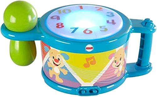 Fisher Price Aprender E Brincar Tambor Com Musica E Efeito Sonoro 2 Modos De Tocar Brinquedo Para Bebes A Partir De 6 Meses 1