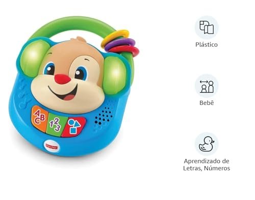 Fisher Price Brinquedo Para Bebes Cachorrinho Cante E Aprenda Com Luzes Musicas E Frases A Partir De 6 Meses 1