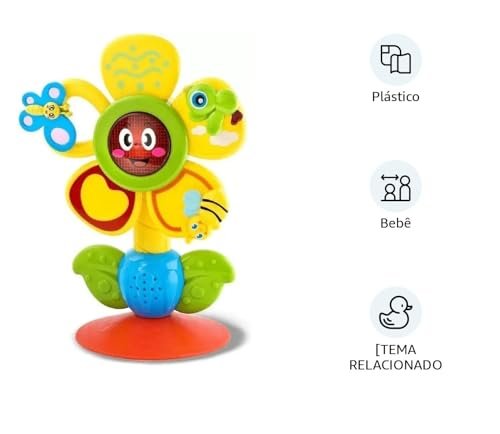 Flor Do Bebe Com Luz E Som Multicolrido Zoop Toys 4