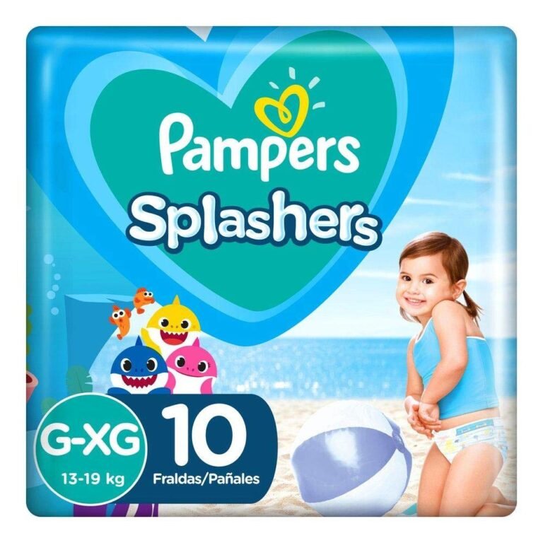 Fraldas Descartaveis Para Agua Pampers Splashers Baby Shark 1