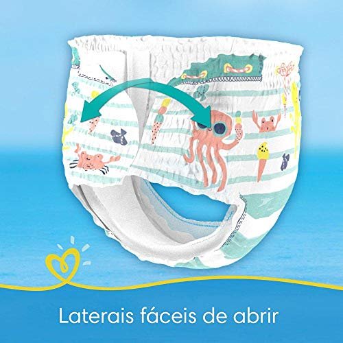 Fraldas Descartaveis Para Agua Pampers Splashers Baby Shark 6
