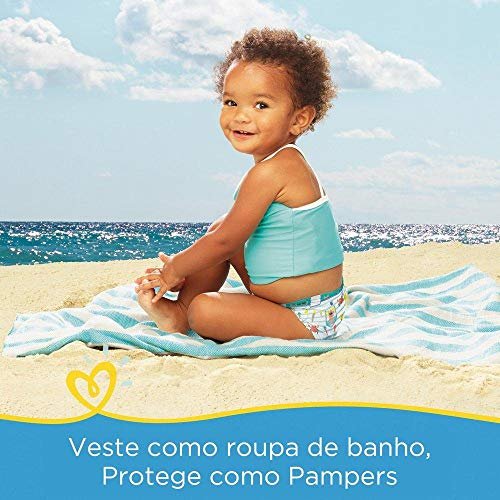 Fraldas Descartaveis Para Agua Pampers Splashers Baby Shark 7