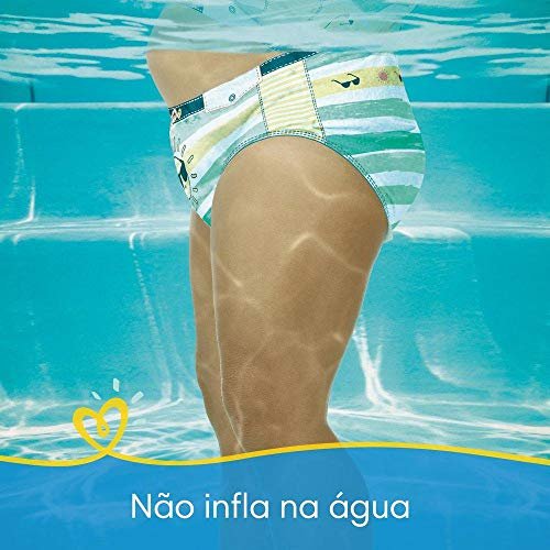 Fraldas Descartaveis Para Agua Pampers Splashers Baby Shark 8