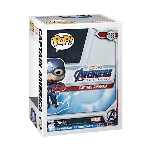 Funko POP Marvel Avengers Endgame Captain America With Broken Shield Mjolnir Glow In The Dark Metallic Exclusive 5