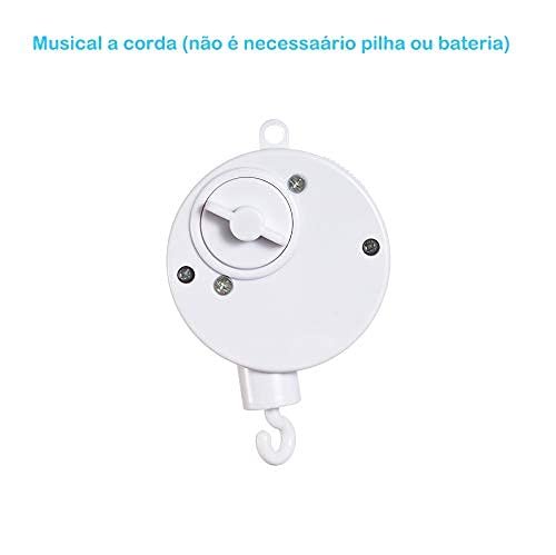 Jheppbay Mobile Berco Bebe Musical E Giratorio Animais Da Floresta 4