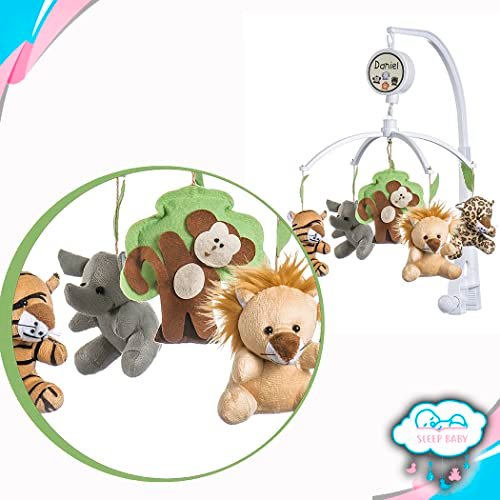 Jheppbay Mobile Berco Bebe Musical E Giratorio Animais Da Floresta 6