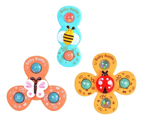 Kit 3 Spinner Brinquedo Estimulo Bebe 2