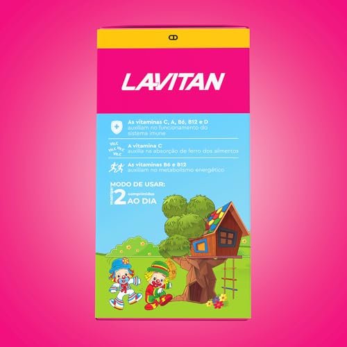 LAVITAN Vitamina Infantil Mastigavel Tutti Frutti 3