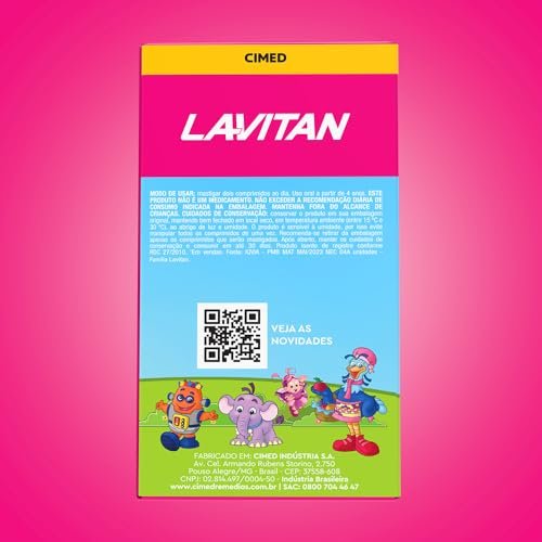 LAVITAN Vitamina Infantil Mastigavel Tutti Frutti 5