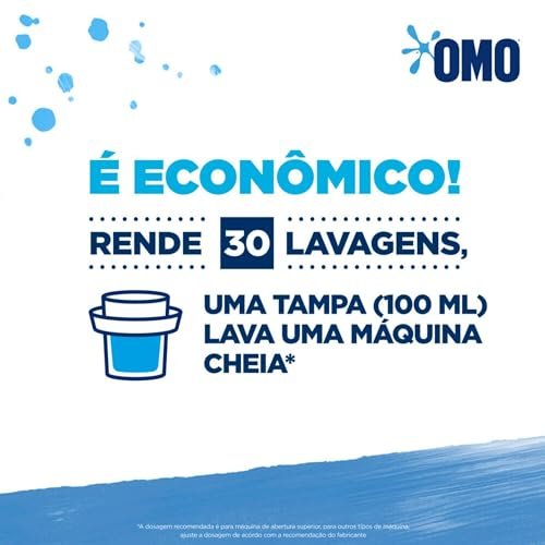 Lava Roupas Liquido Omo Puro Cuidado Galao 3l 2
