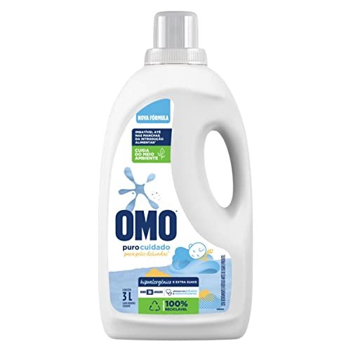 Lava Roupas Liquido Omo Puro Cuidado Galao 3l 3