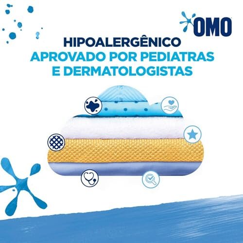 Lava Roupas Liquido Omo Puro Cuidado Galao 3l 5