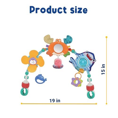 Maxi Baby Mobile Para Carrinho E Berco Com Chocalho Ocean 1