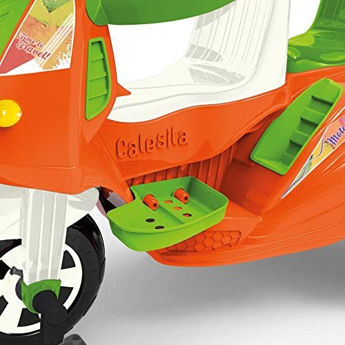 Moto Duo De Passeio E Pedal Triciclo 2 Lugares Calesita 1037 Cor Laranja 5