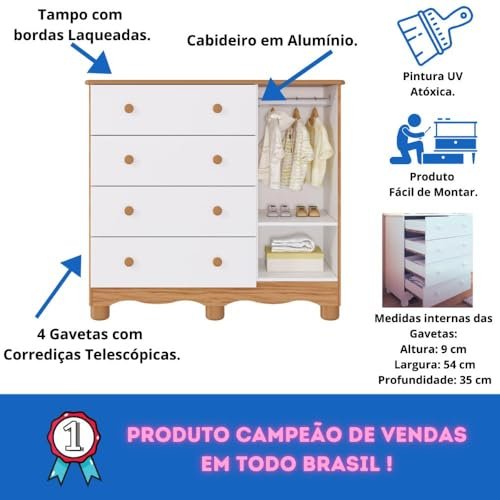 Quarto Bebe Berco Americano Marquesa Peroba 5