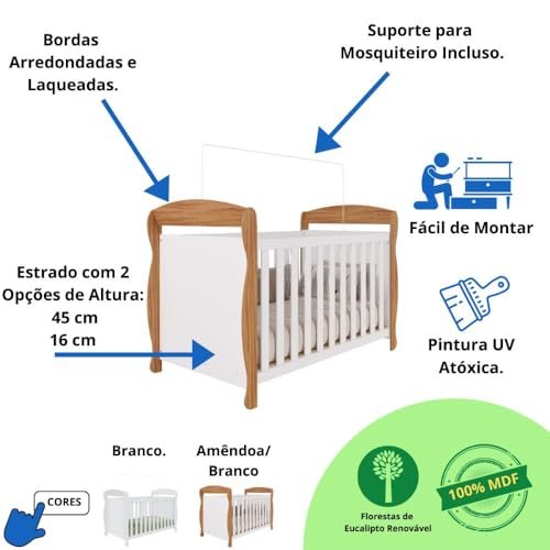 Quarto Bebe Berco Americano Marquesa Peroba 6
