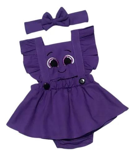 Roupa Bebe Salopete Tematica Mesversario Romper Jardineira 1