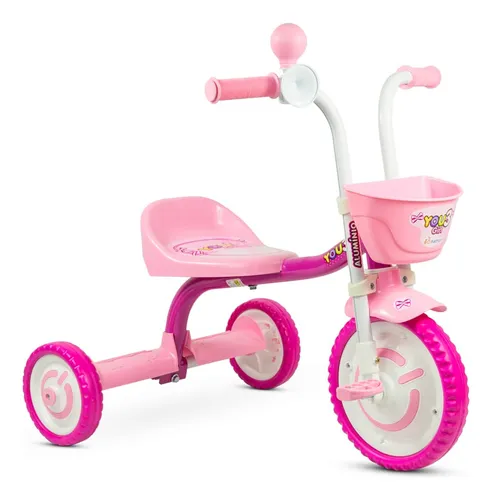 Triciclo Motoca Infantil Menina You Girl Rosa Nathor 1
