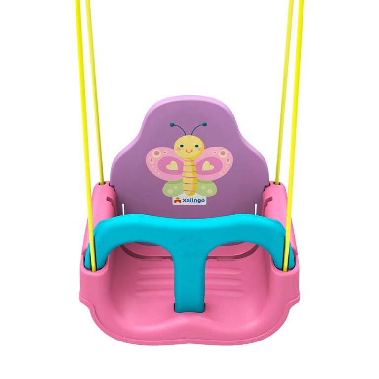 Xalingo Balanco Infantil Com Cinto De Seguranca Encosto Regulavel Cor Rosa 1