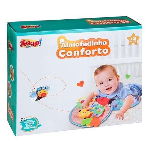 Zoop Toys Almofadinha De Atividades Bebe Conforto Raposa 6