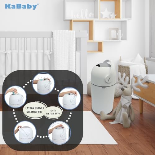Lixeira Mágica Anti Odor Kababy